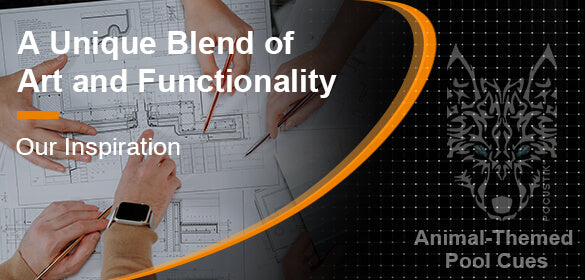 pool cues with animal pattern design