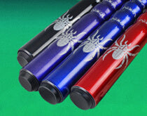 billiards pool cue sticks set of 4 with spider pattern design
