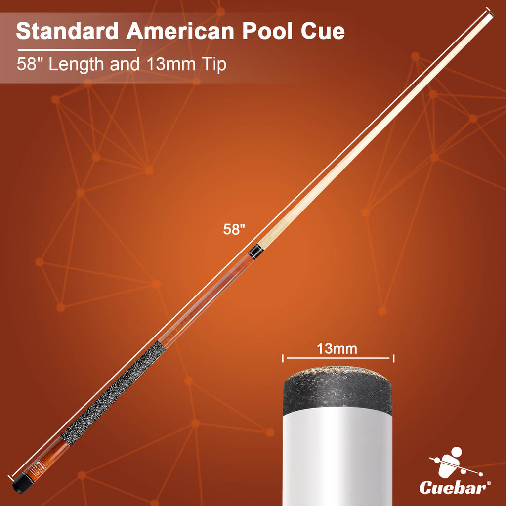 pool cue 58 inch