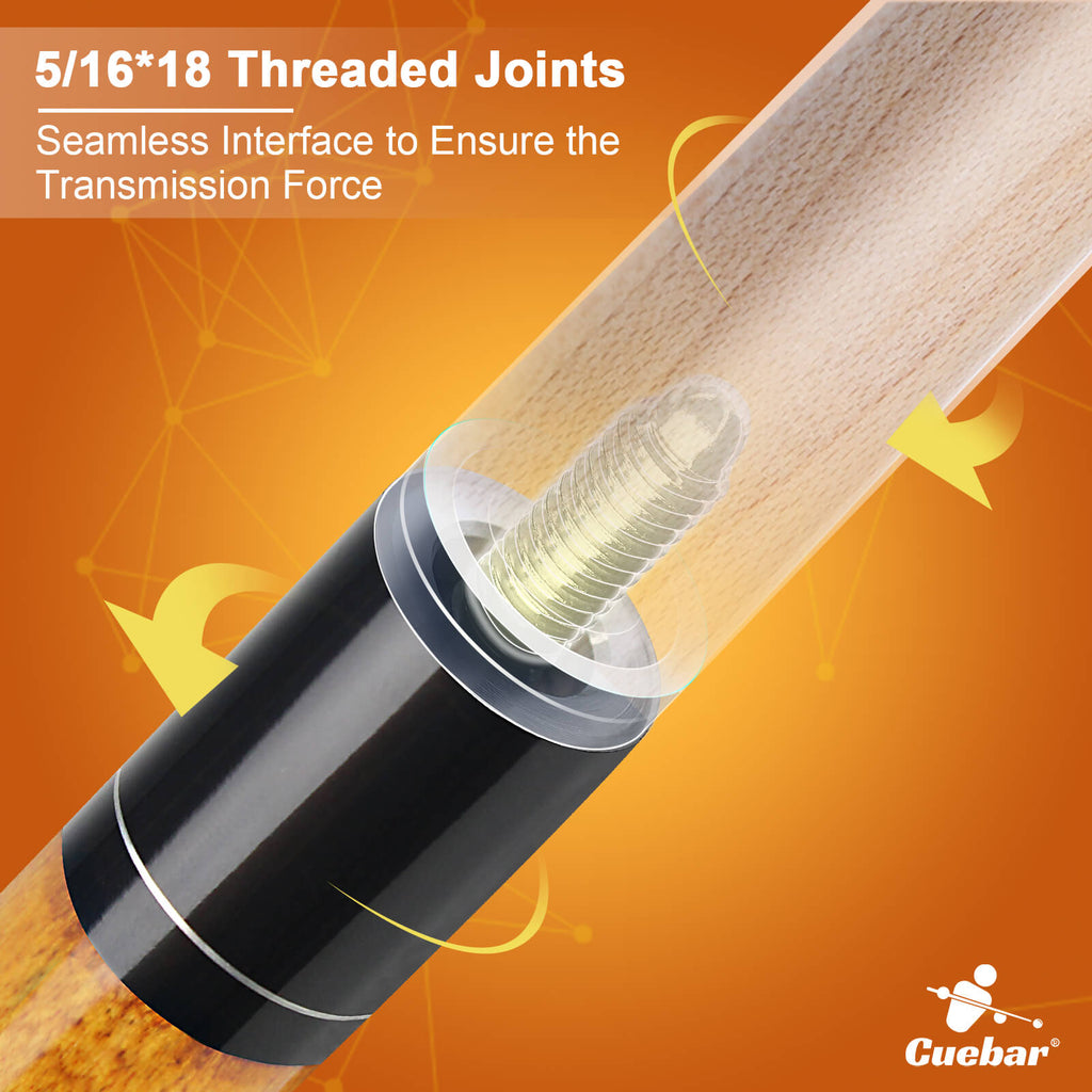5/16*18 threaded joints pool cue