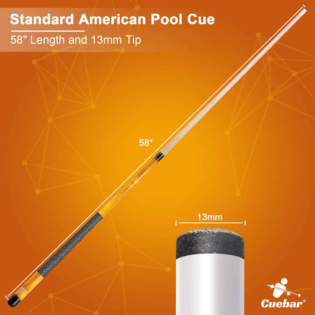 pool cue orange