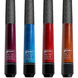 58" 2-Piece Pool Cue Sticks Set of 4,13mm Tip Billiard Table Cues House Bar Pool Stick Accessories for Men Women - Purple Blue Red Brown at 18 19 20 21 Oz