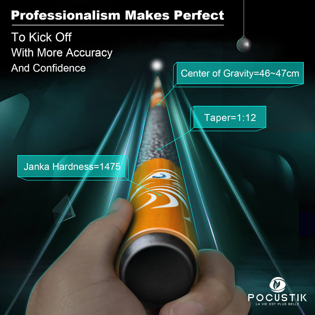 straight pool cue stick