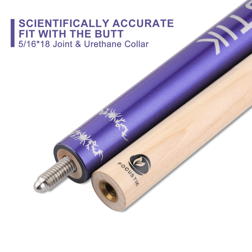 billiards cue stick purple